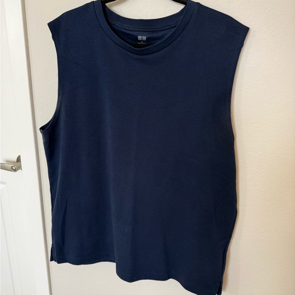Uniqlo Dark Blue Muscle Tee